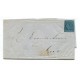ARGENTINA 1860 GJ 3 CORRIENTES EN CARTA PLIEGO COMPLETO FECHADO EN MERCEDES EL 1/7/1862 U$ 220
