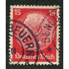 ALEMANIA 1932 Yv. 450 ESTAMPILLA USADA FILIGRANA ROMBOS 12 Euros