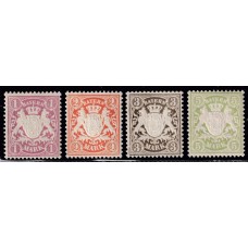 ALEMANIA 1911 ESTADO DE BAVIERA Yv 72/5 SERIE COMPLETA DE ESTAMPILLAS NUEVAS MINT 75 EUROS