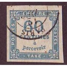 FRANCIA Yv. TAXA 09 ESTAMPILLA USADA PEQUEÑO ADELGAZAMIENTO 150 €