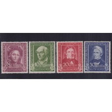 ALEMANIA OCCIDENTAL 1949 Yv 3/6 SERIE COMPLETA DE ESTAMPILLAS NUEVAS MINT 185 €