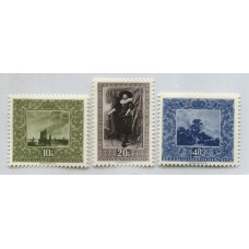 LIECHTENSTEIN 1951 Yv. 263/5 SERIE COMPLETA DE ESTAMPILLAS NUEVAS CON GOMA PINTURAS 18 €