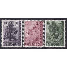 LIECHTENSTEIN 1957 Yv 319/21 SERIE COMPLETA NUEVA CON GOMA 10 EUROS