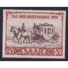 ALEMANIA ESTAMPILLA SARRE 1950 Yv 270 ESTAMPILLA COMPLETA NUEVA MINT 90 €