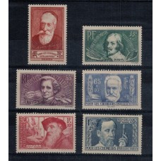 FRANCIA 1938 Yv 380/5 SERIE COMPLETA NUEVA CON GOMA RARA 45 €