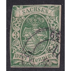 ALEMANIA 1851 ESTADO DE SACHSEN Yv 6 RARA 110 €