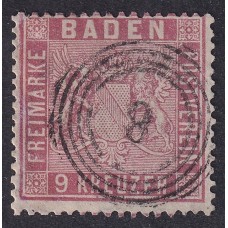 ALEMANIA 1861 ESTADO DE BADEN Yv 12 ESTAMPILLA REPLACADA, RARA 225 €