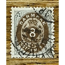 DINAMARCA 1870 Yv 19 ESTAMPILLA CLASICA MUY LINDA 120 EUROS