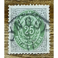 DINAMARCA 1875 Yv 27B ESTAMPILLA CLASICA 50 EUROS