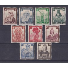 ALEMANIA 1935 SERIE COMPLETA DE ESTAMPILLAS NUEVAS CON GOMA 45 EUROS RARA