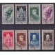 VATICANO 1936 Yv 72/9 SERIE COMPLETA DE ESTAMPILLAS FINAMENTE USADAS RARAS 100 EUROS