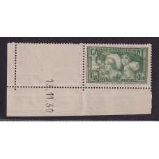 FRANCIA 1931 Yv 269 ESTAMPILLA COMPLETA NUEVA MINT CON COMPLEMENTO MUY RARA 350 € + COIN DATE
