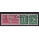 ALEMANIA 1921ESTAMPILLAS SE-TENANT ZUSAMMENDRUCKE USADAS QUE SON MUCHO MAS RARAS MI WK4 MUY RARA 800 €