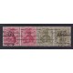 ALEMANIA 1921 ESTAMPILLAS SE-TENANT ZUSAMMENDRUCKE USADAS QUE SON MUCHO MAS RARAS MI WK3 RARA +800 €