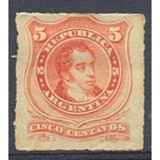 ARGENTINA 1876 GJ 48 PE 32 NUEVO CON GOMA HERMOSO U$ 150