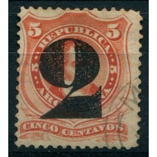 ARGENTINA 1877 GJ 46 SOBRECARGADO PROVISORIO PE. 30 U$ 60