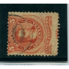 ARGENTINA 1867 GJ 38 MATASELLO BUZON NUMERO 10