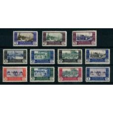 COLONIAS ESPAÑOLAS MARRUECOS 1948 Yv. 360/70 SERIE COMPLETA DE ESTAMPILLAS MINT FAUNA TRENES BARCOS