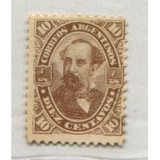 ARGENTINA 1888 GJ 87 PE. 65 HERMOSO EJEMPLAR NUEVO CON GOMA MUY FRESCO U$ 40