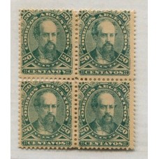 ARGENTINA 1888 GJ 89 CUADRO DE ESTAMPILLAS NUEVAS CON GOMA U$ 100