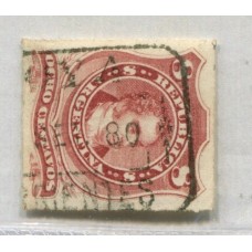 ARGENTINA 1876 GJ 49 CON MATASELLO GOYA  CORRIENTES