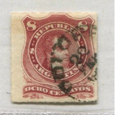 ARGENTINA 1876 GJ 49 CON MATASELLO DOLORES