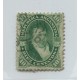 ARGENTINA 1867 GJ 39b PE 19a ESTAMPILLA VARIEDAD PAPEL RAYADO U$ 35