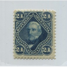 ARGENTINA 1877 GJ 55 ESTAMPILLA NUEVA CON GOMA U$ 38