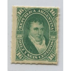 ARGENTINA 1876 GJ 50 ESTAMPILLA NUEVA CON GOMA u$ 12