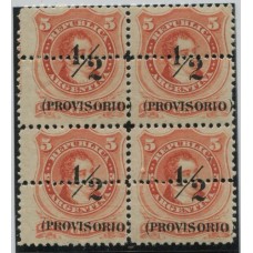 ARGENTINA 1882 GJ 57 CUADRO DE ESTAMPILLAS NUEVAS MINT U$ 30+