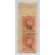 ARGENTINA 1882 GJ 60 PAREJA DE ESTAMPILLAS NUEVAS CON GOMA VARIEDAD SOBRECARGA DESPLAZADA QUEDANDO "PROVISORIO" SOBRE EL DENTADO ASI EL SELLO DE ARRIBA SIN PROVISORIO EL DE ABAJO CON LEYENDA ARRIBA RARISIMA PIEZA