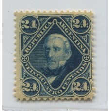 ARGENTINA 1877 GJ 55 ESTAMPILLA NUEVA MINT U$ 76