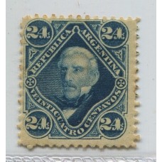 ARGENTINA 1877 GJ 55 ESTAMPILLA NUEVA CON GOMA U$ 38