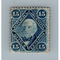 ARGENTINA 1867 GJ 41 ESTAMPILLA USADA U$ 15