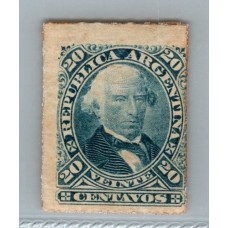 ARGENTINA 1876 GJ 51 ESTAMPILLA NUEVA CON GOMA U$ 15