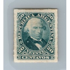 ARGENTINA 1876 GJ 51 ESTAMPILLA NUEVA CON GOMA U$ 25