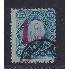 ARGENTINA 1884 GJ 70 ESTAMPILLA USADA U$ 30