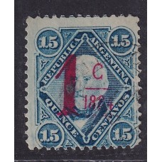 ARGENTINA 1884 GJ 70 ESTAMPILLA USADA U$ 30