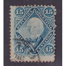 ARGENTINA 1867 GJ 41 ESTAMPILLA USADA U$ 15