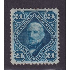 ARGENTINA 1877 GJ 55 ESTAMPILLA NUEVA CON GOMA PARCIAL U$ 38