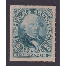 ARGENTINA 1876 GJ 51 ESTAMPILLA NUEVA CON GOMA DE GRAN CALIDAD U$ 15