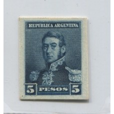 ARGENTINA 1892 GJ 151 ENSAYO EN CARTON, COLOR ADOPTADO