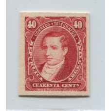 ARGENTINA 1889 GJ 112 ENSAYO EN CARTON COLOR NO ADOPTADO