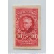 ARGENTINA 1889 GJ 117 ENSAYO EN CARTON DEL VALOR ALTO VICENTE LÓPEZ COLOR ROJO ROSA