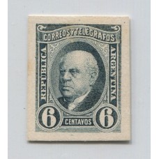 ARGENTINA 1889 GJ 108 ENSAYO EN CARTON EN COLOR ADOPTADO