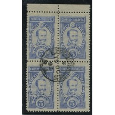 ARGENTINA 1889 GJ 116 CUADRO DE ESTAMPILLAS CON MATASELLO 15-OCT-1892 DE PERFECTA CONDICION HERMOSO Y DE LUJO, COMO SELLOS SUELTOS YA MARCAN U$ 100 ASI MUCHO MAS