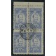 ARGENTINA 1889 GJ 116 CUADRO DE ESTAMPILLAS CON MATASELLO 15-OCT-1892 DE PERFECTA CONDICION HERMOSO Y DE LUJO, COMO SELLOS SUELTOS YA MARCAN U$ 100 ASI MUCHO MAS