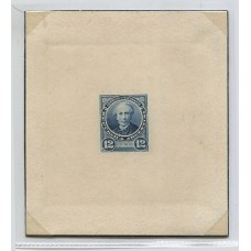 ARGENTINA 1889 GJ 111 CUÑO ENSAYO EN CARTON DE DISEÑO Y COLOR ADOPTADO