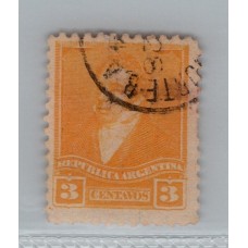 ARGENTINA 1892 GJ 155 ESTAMPILLA SUAVEMANTE USADA DENTADO 12 x 12 U$ 7.50 