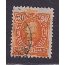 ARGENTINA 1889 GJ 130 ESTAMPILLA DENTADO MIXTO USADO U$ 5